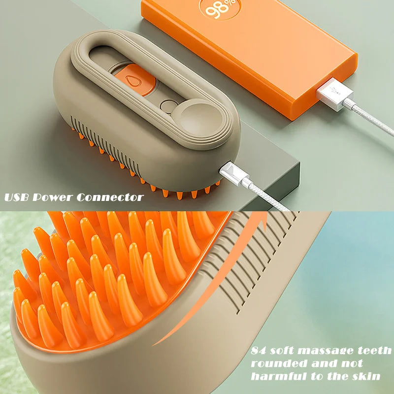 Brosse anti poils à vapeur